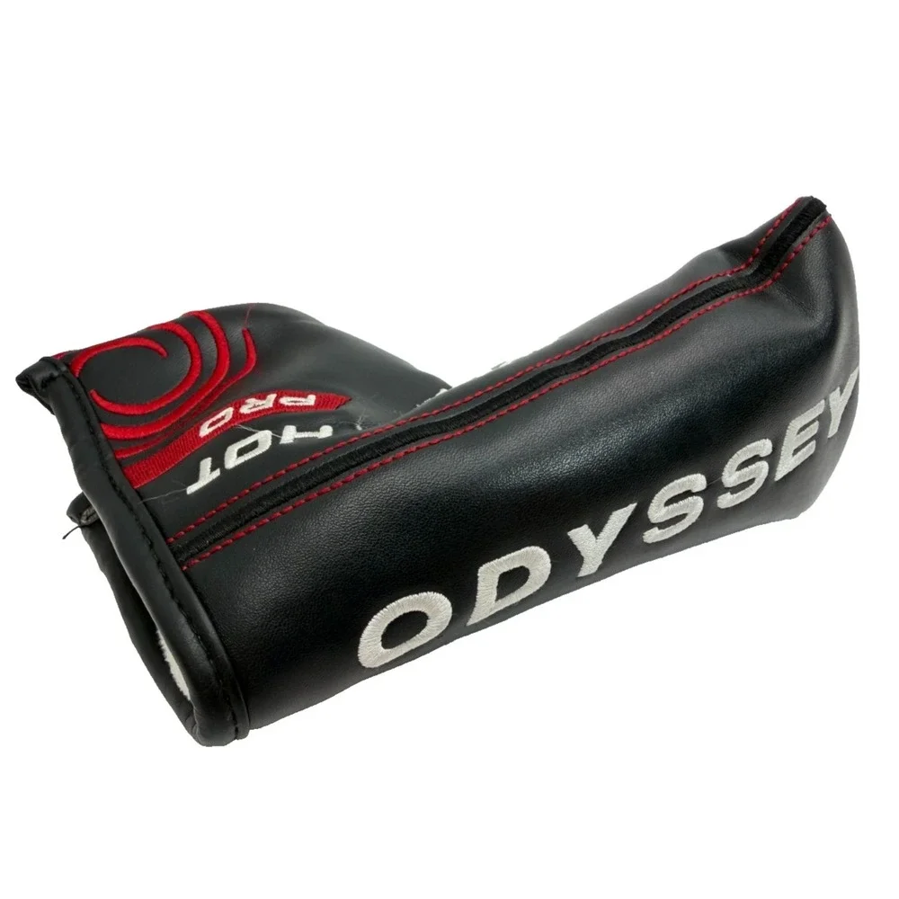 Odyssey White Hot Pro Blade Putter Headcover | Black, Red, & White Golf Cover